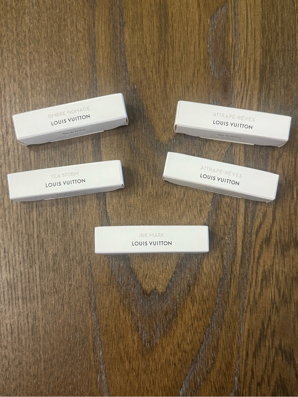 Louis Vuitton LV perfume samples NEW with box (5 Ea X 2ml).